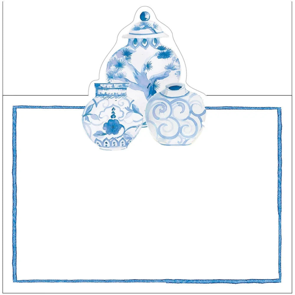Glazed Porcelain Place Cards | The Horseshoe Crab