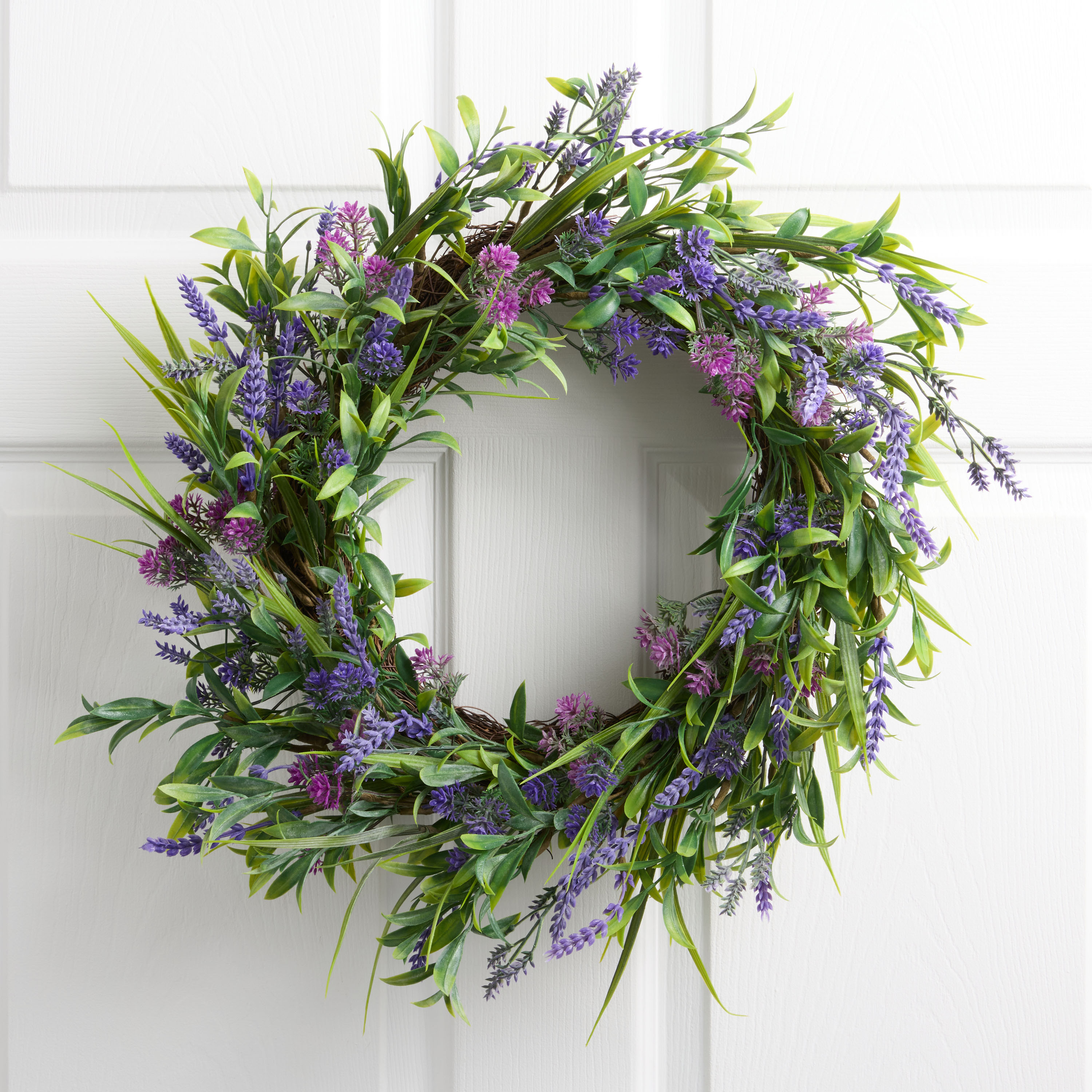 Faux Lavender and Heather Wreath | World Market