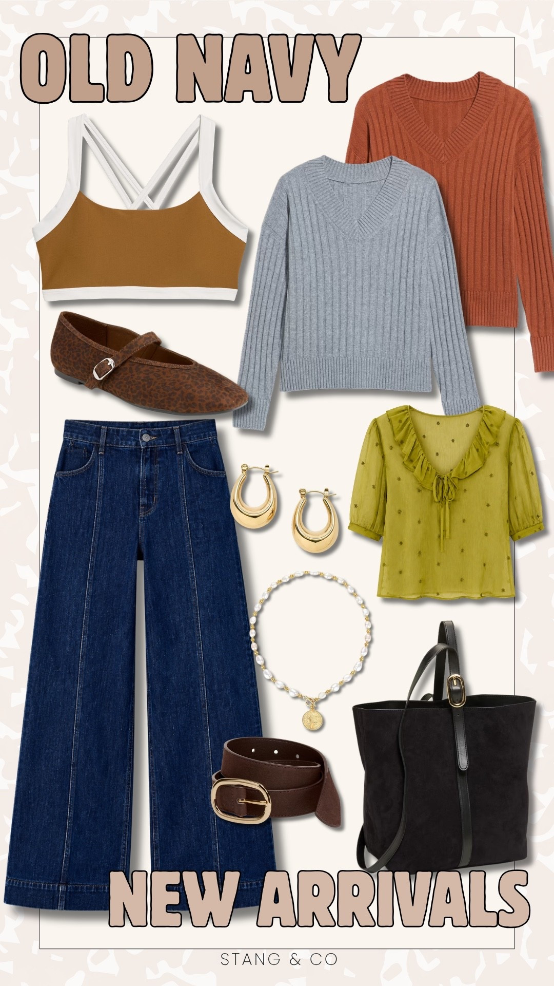 Old Navy new arrivals are making me ready for fall. Loving the mix of wide leg denim, cozy sweaters and richer colors that still work while the weather is warm.

Old Navy new arrivals, Old Navy fall fashion, wide leg jeans, fall sweaters, tall girl fashion, fall outfit ideas, transitional outfits, leopard flats, fall accessories, affordable fall fashion, stangandco

#LTKSeasonal #LTKTall #LTKootd