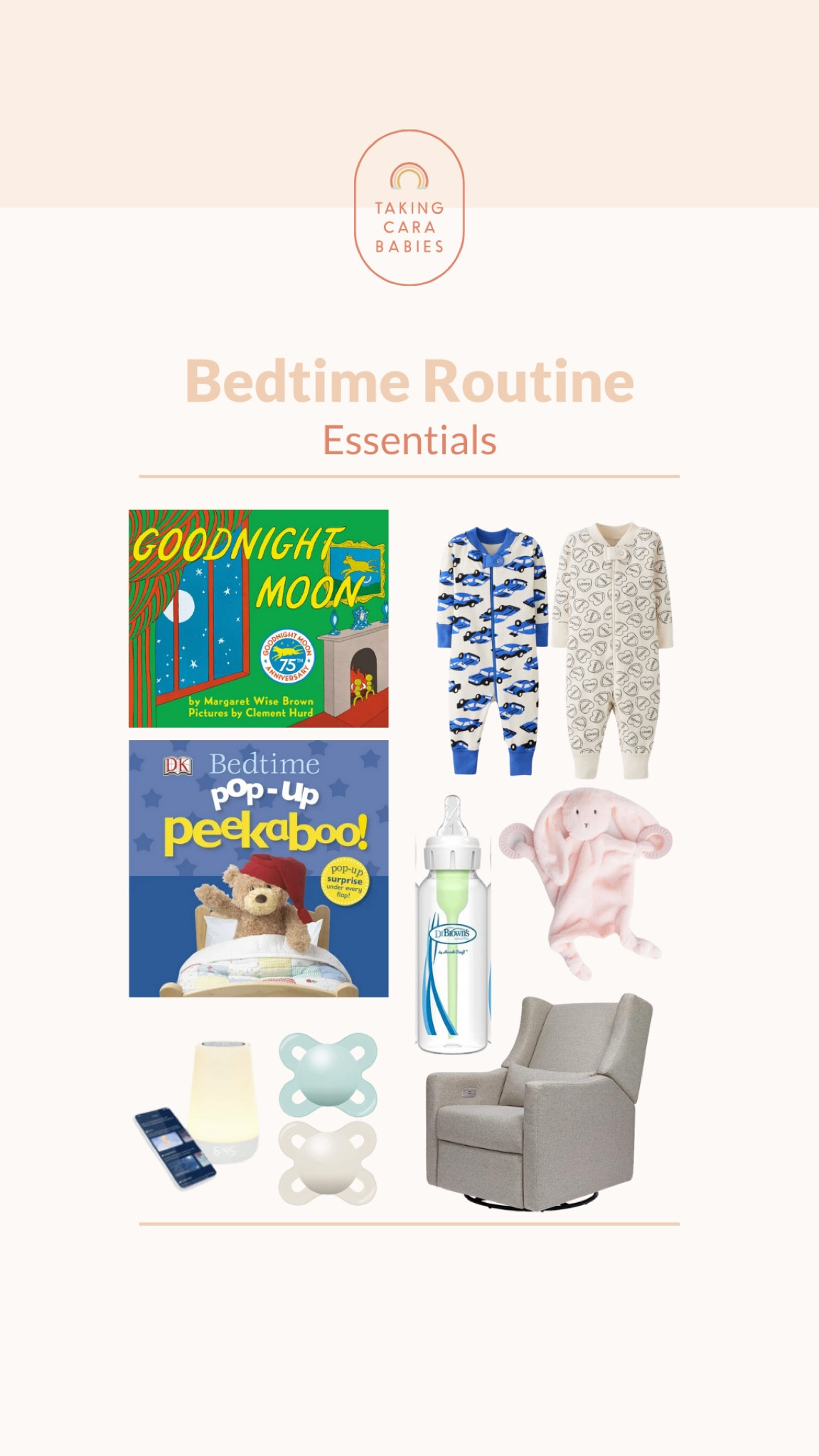 Babies thrive on predictability and routine. Their little worlds are full of action and stimulation, but providing a consistent routine offers safety and security. 

A bedtime routine provides a transition between awake time and sleep time, cueing a baby’s brain that sleep is coming. Research shows us that babies and children who have a consistent bedtime routine:

-Are able to fall asleep more quickly.

-Have fewer night wakings.

-Are more consistent sleepers. 

A bedtime routine that includes special connection time between you and your baby also provides loving reassurance around sleep and can encourage a secure attachment.

For more, check out my blog: https://takingcarababies.com/babys-bedtime-routine

#LTKbaby #LTKkids #LTKfamily