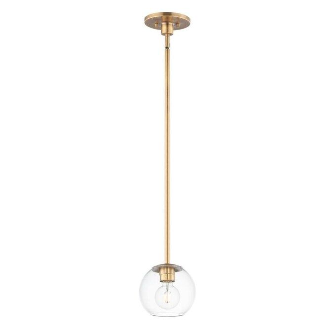 Maxim Lighting Branch Natural Aged Brass Transitional Clear Glass Globe Mini Pendant Light Lowes.... | Lowe's