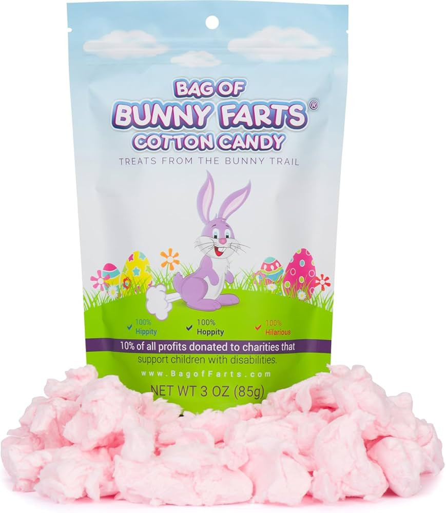 Easter Bunny Cotton Candy Funny Easter Basket Stuffer for All Ages Unique Birthday for Friends, M... | Amazon (US)