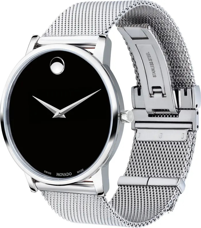 Museum Mesh Strap Watch, 40mm | Nordstrom