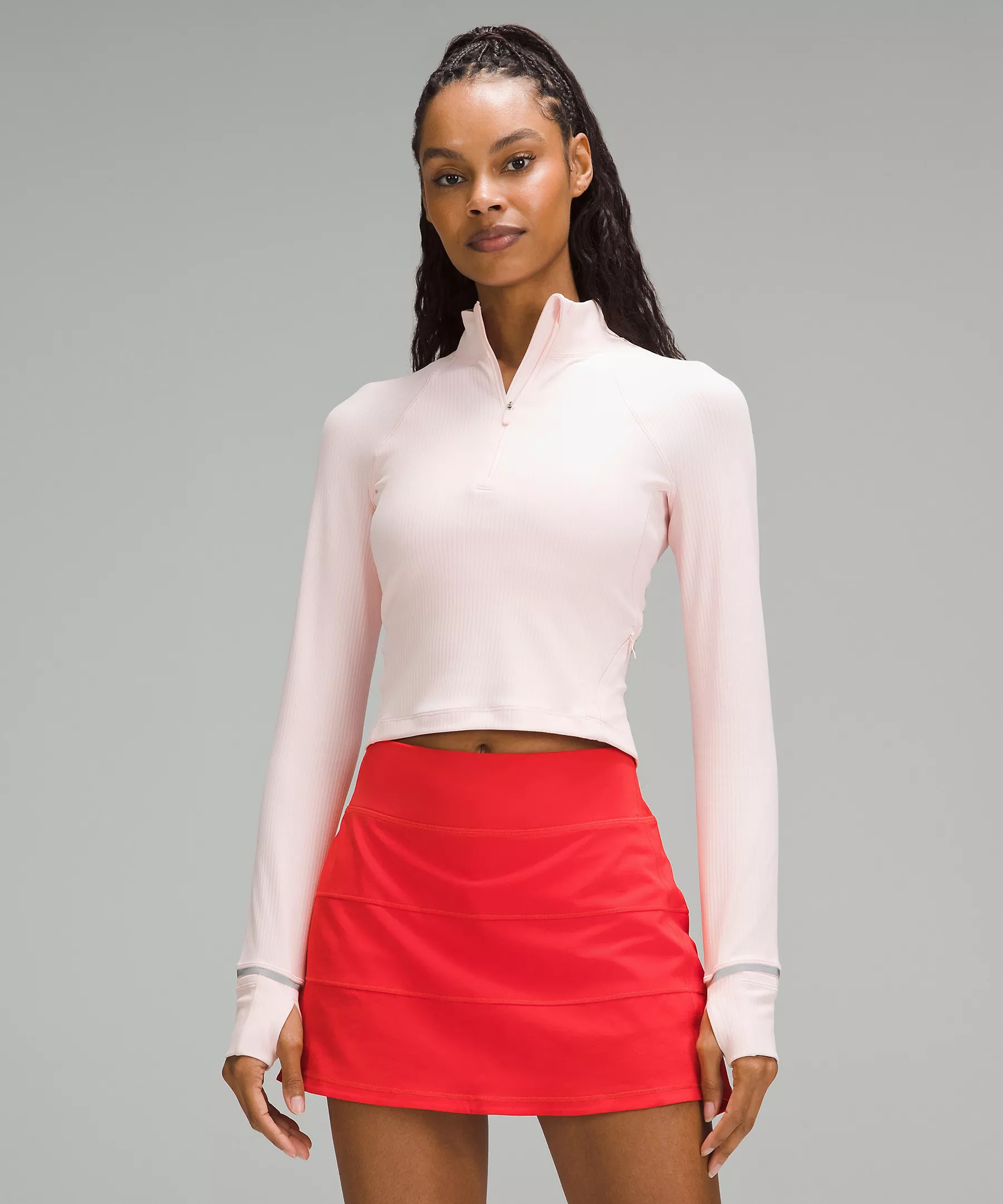 It's Rulu Ribbed Cropped Half Zip | Lululemon (US)