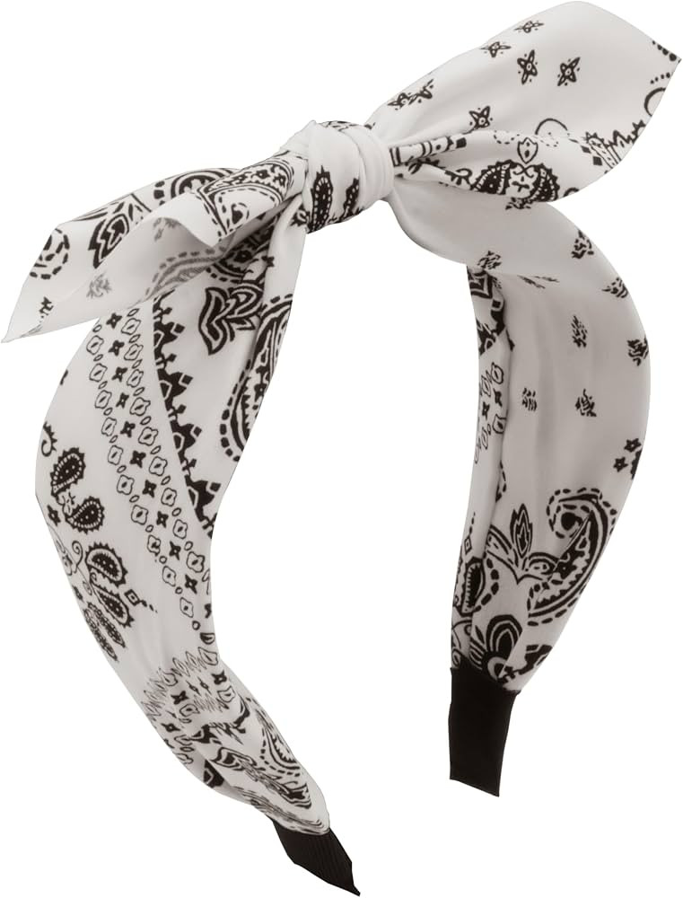 Lastclream Paisley Pattern Headband for Women Bandana Bowknot Cashew Hairband Accessories for Dai... | Amazon (US)