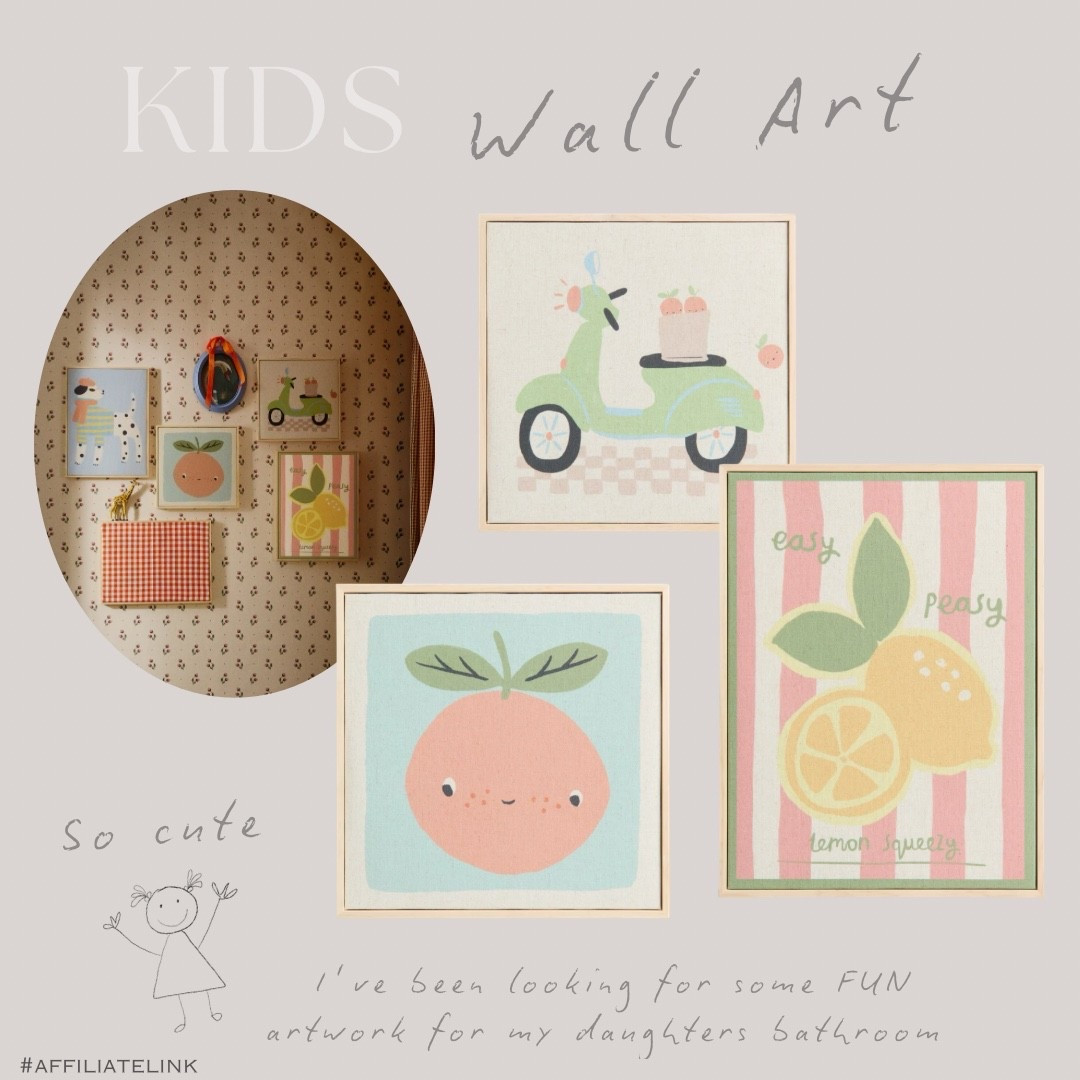 Found the cutest wall art for my daughters bathroom! How fun are these prints! 🍋🍑☀️




#kidsdecor #kidswallart #summerdecor #kidsroom #bedroomdecor #h&m #playroom #homedecor 

#LTKKids #LTKHome