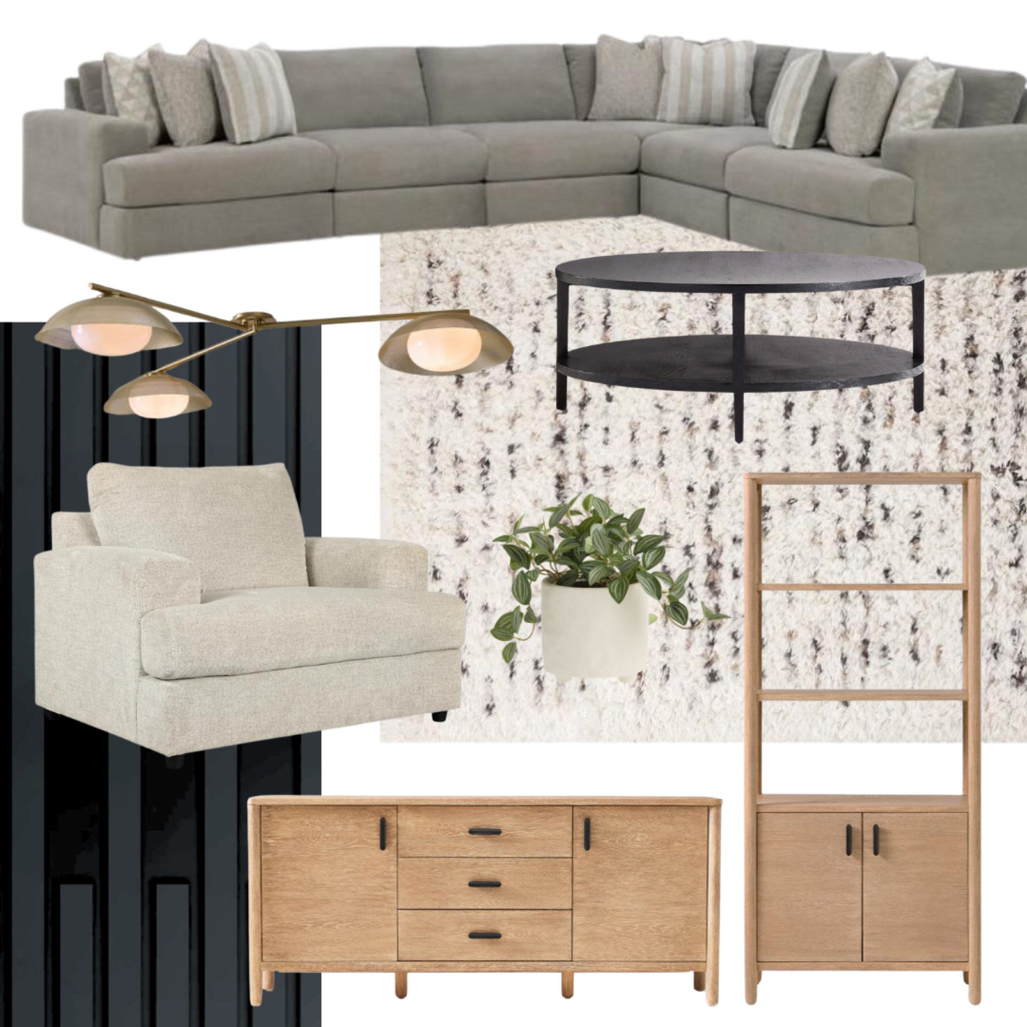 Basement Family Room
Large Sectional
Large coffee tablee
Industrial Modern Design

#LTKhome