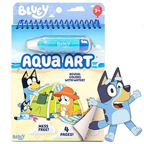 Horizon Group USA Bluey Aqua Art - Reusable Water Reveal Activity Pages With Water Pen for No-Mess Drawing and Coloring | Amazon (US)