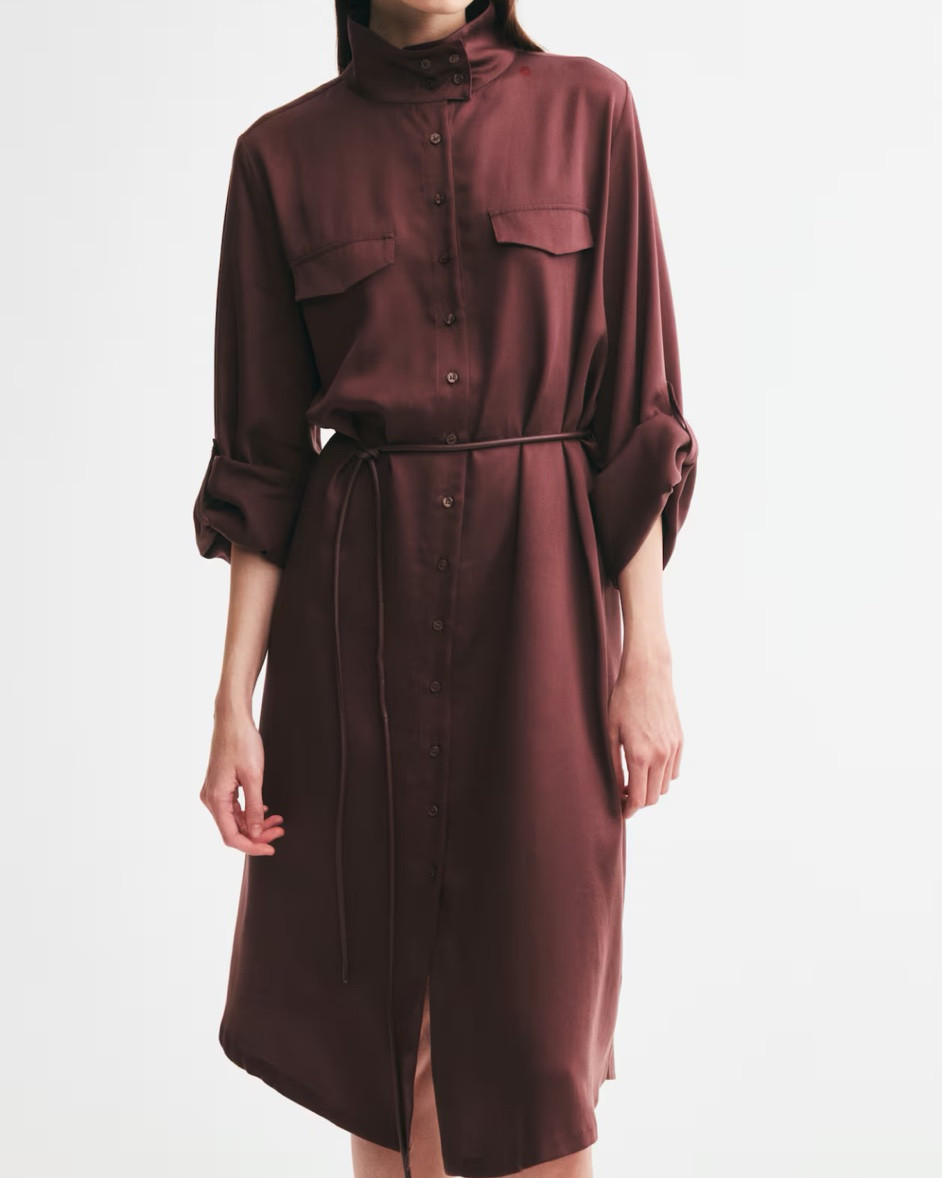 Burgundy midi shirt dress

#LTKSeasonal