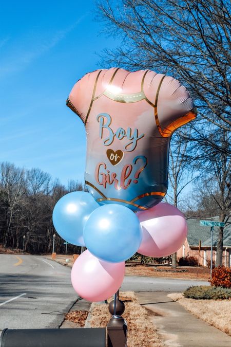 Gender reveal
Gender reveal balloons
Boy or girl
Party decorations 

#LTKfamily #LTKbump #LTKbaby