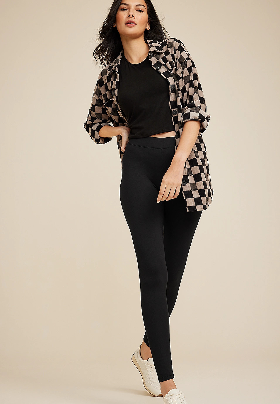 Black High Rise Ultra Soft Legging | Maurices