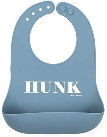 BELLA TUNNO Silicone Baby Bib .Comfortable & Durable Wonder Bib .Hunk Bib, Blue | Amazon (US)