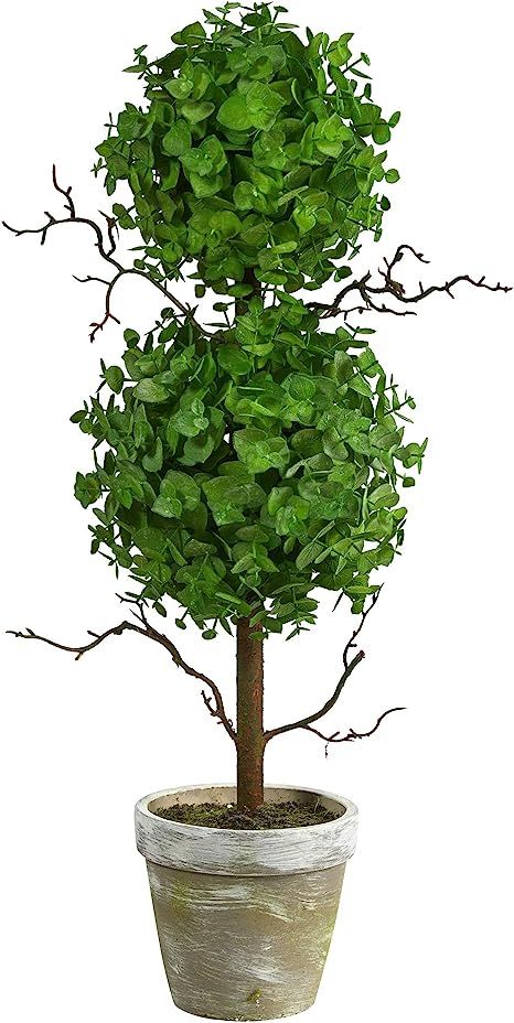 2ft. Eucalyptus Double Ball Topiary Artificial Tree | Amazon (US)