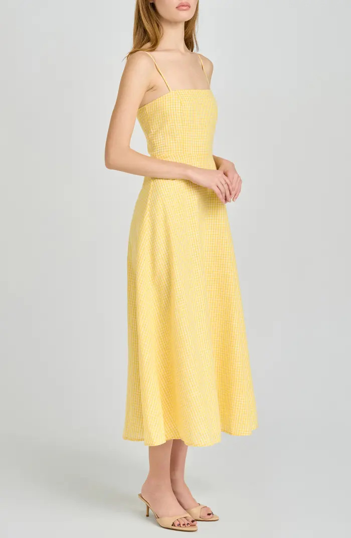 Josefina Gingham Fit & Flare Midi Dress | Nordstrom
