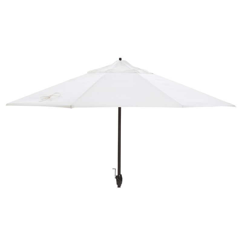 Veda Patio Umbrella, White Sunbrella | One Kings Lane
