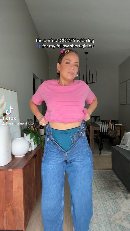 KRISTINA20 for 20% off tee & sandals!!!Small tee 25 denim fits tts! Love that these jeans have plenty of room for thighs and butt! My fellow curve love denim girlies you will love! I’m 5’3” in regular + they come in short. Sweater is dressed in la la can’t link exact one 

#LTKstyletip #LTKfindsunder100 #LTKfindsunder50