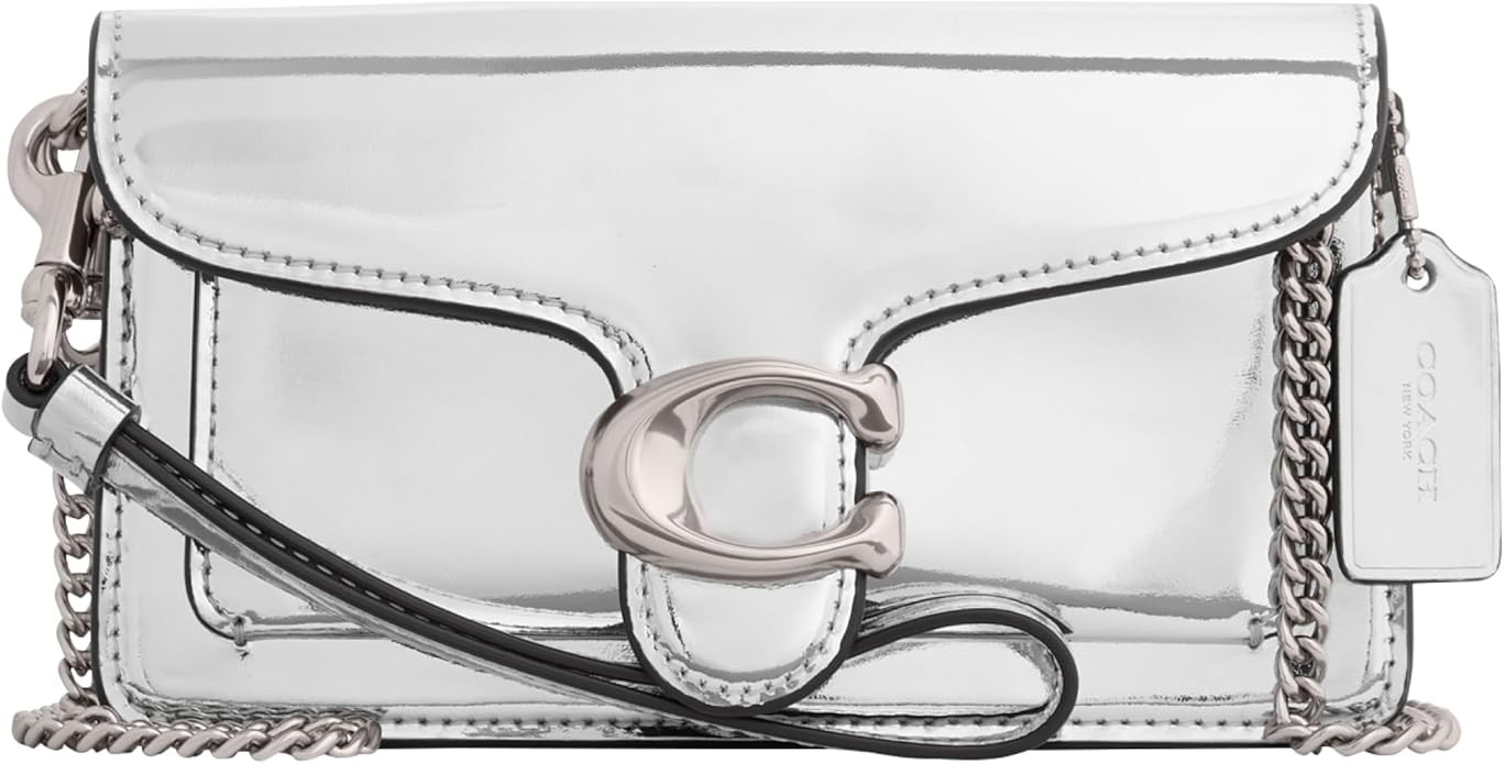 Coach Metallic Tabby Wristlet, Silver | Amazon (US)