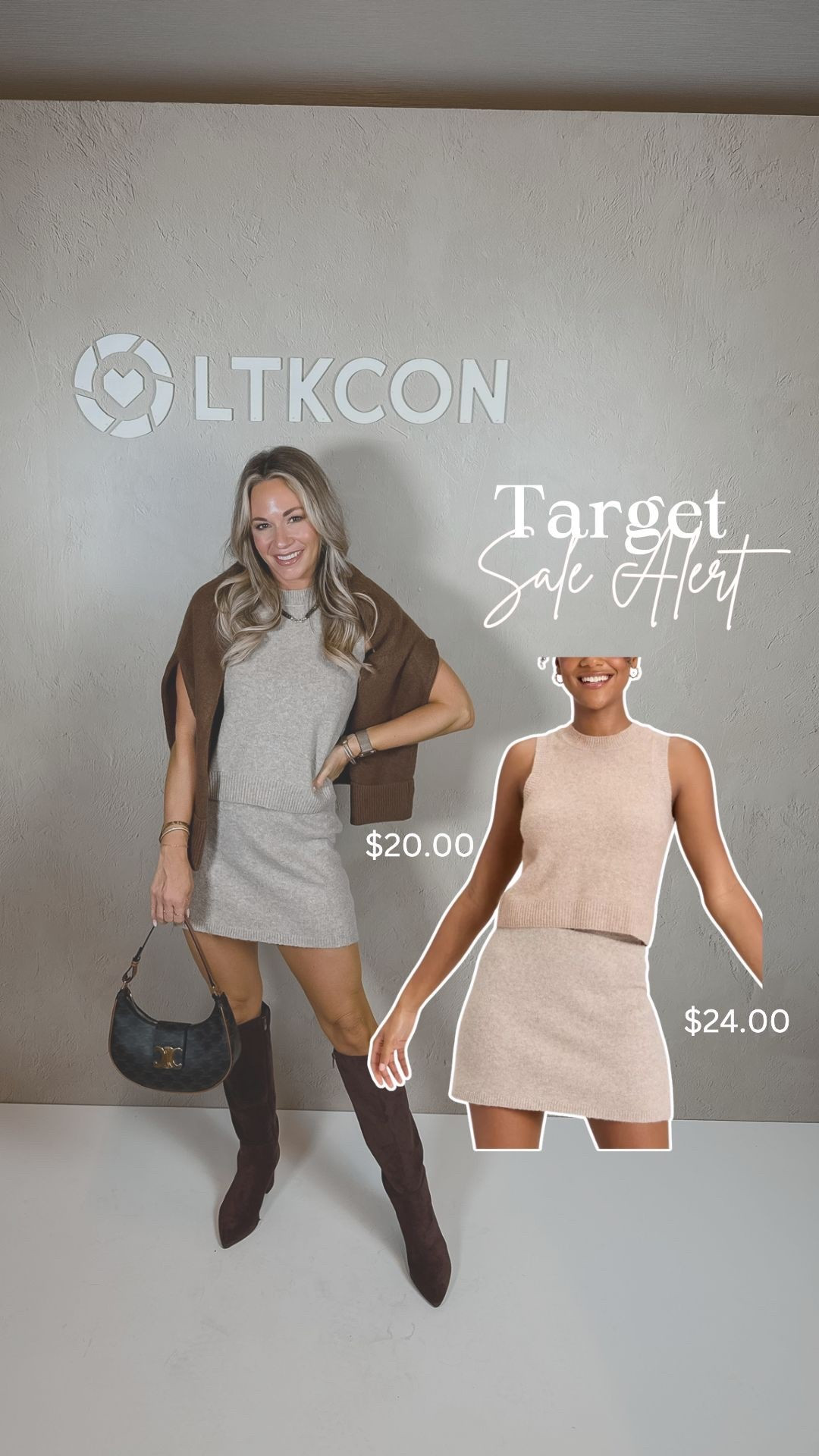 Target sale alert! The cutest sweater set for fall. Wearing a size small in the top and skirt! Runs tts. Suede Boots are so comfy and great for fall!

#LTKCon #LTKSaleAlert #LTKStyleTip