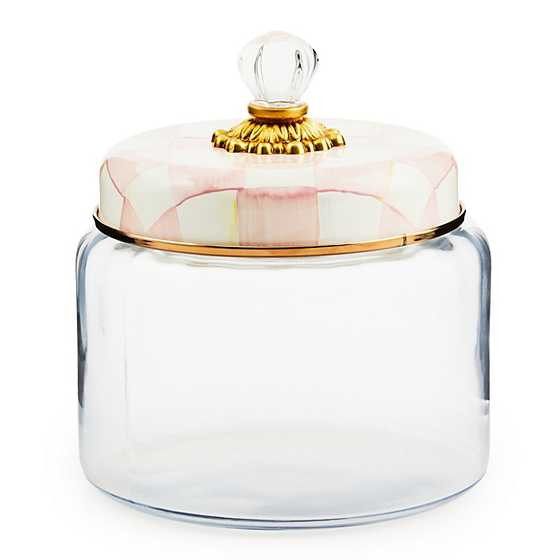 Rosy Check Kitchen Canister, Medium | MacKenzie-Childs