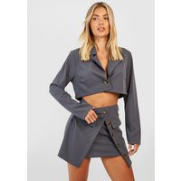 Crepe Cropped Boxy Blazer | Debenhams UK