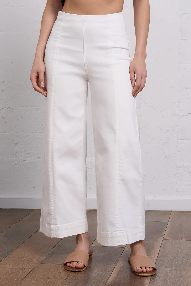 Wide Leg Cropped Jean | Franne Golde