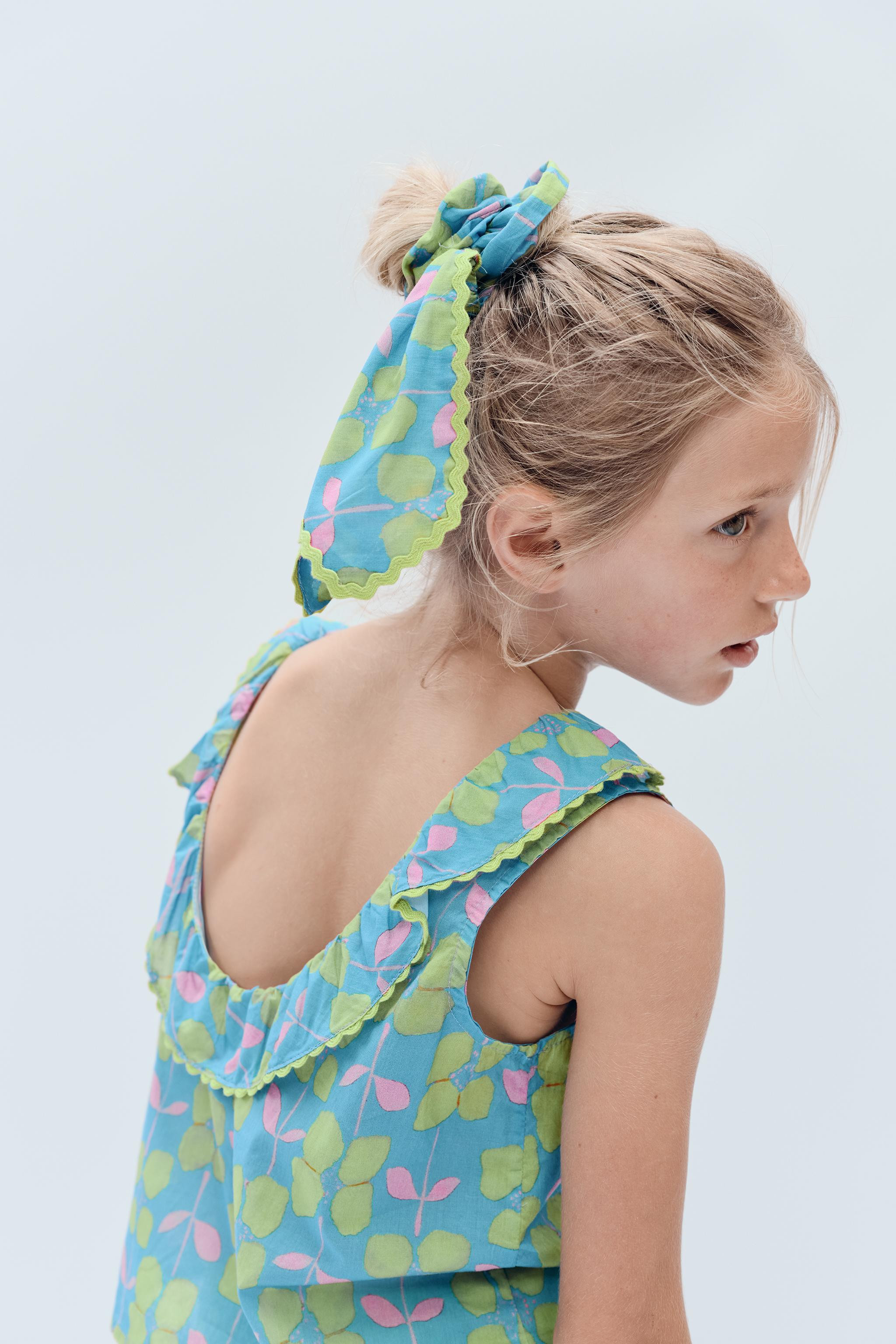 LIMITED EDITION FLORAL BOW HAIR TIE | Zara US