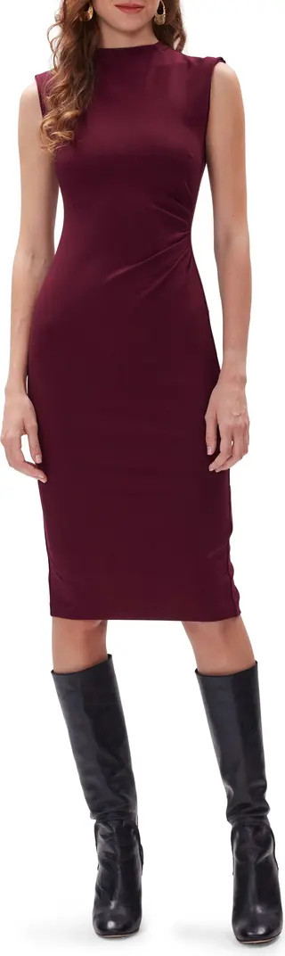 Darrius Ruched Sleeveless Sheath Dress | Nordstrom
