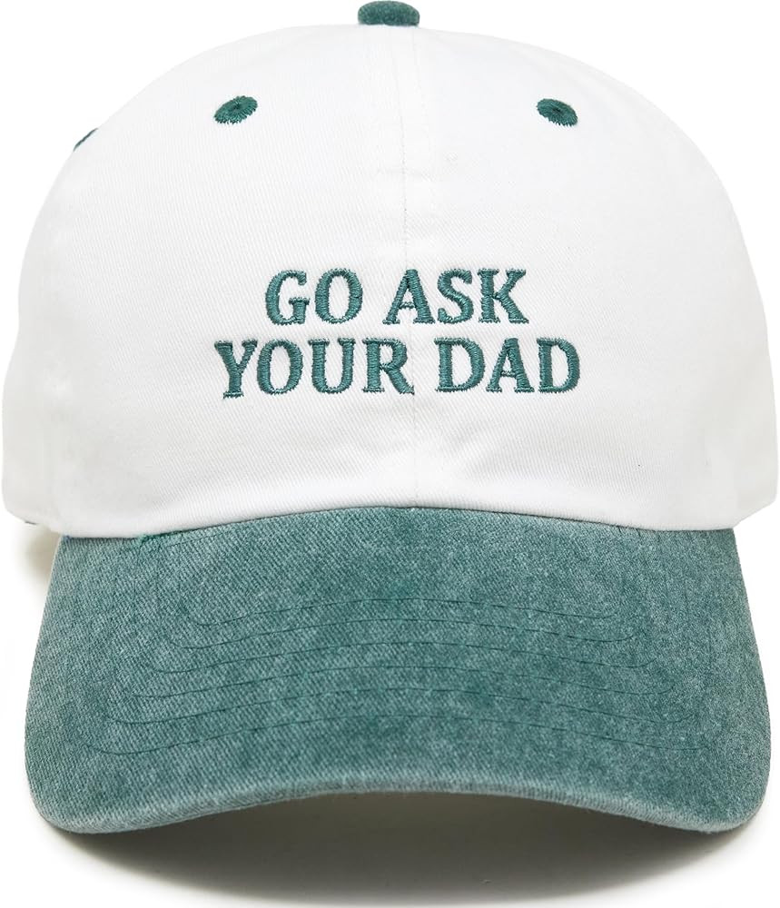 Funky Junque Two Tone Cotton Baseball Cap for Men & Women \u2013 Adjustable Buckle Strap Casual D... | Amazon (US)