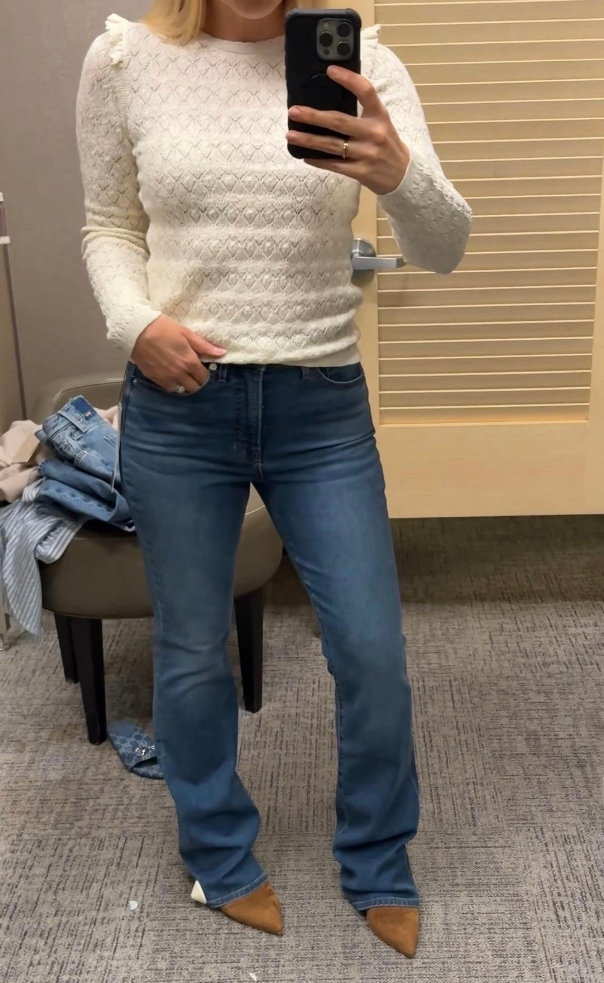 NEW FAVORITE JEANS!
Perfect bootcut WITH stretch 
Mother jeans 
Nordstrom Anniversary Sale

#LTKSaleAlert