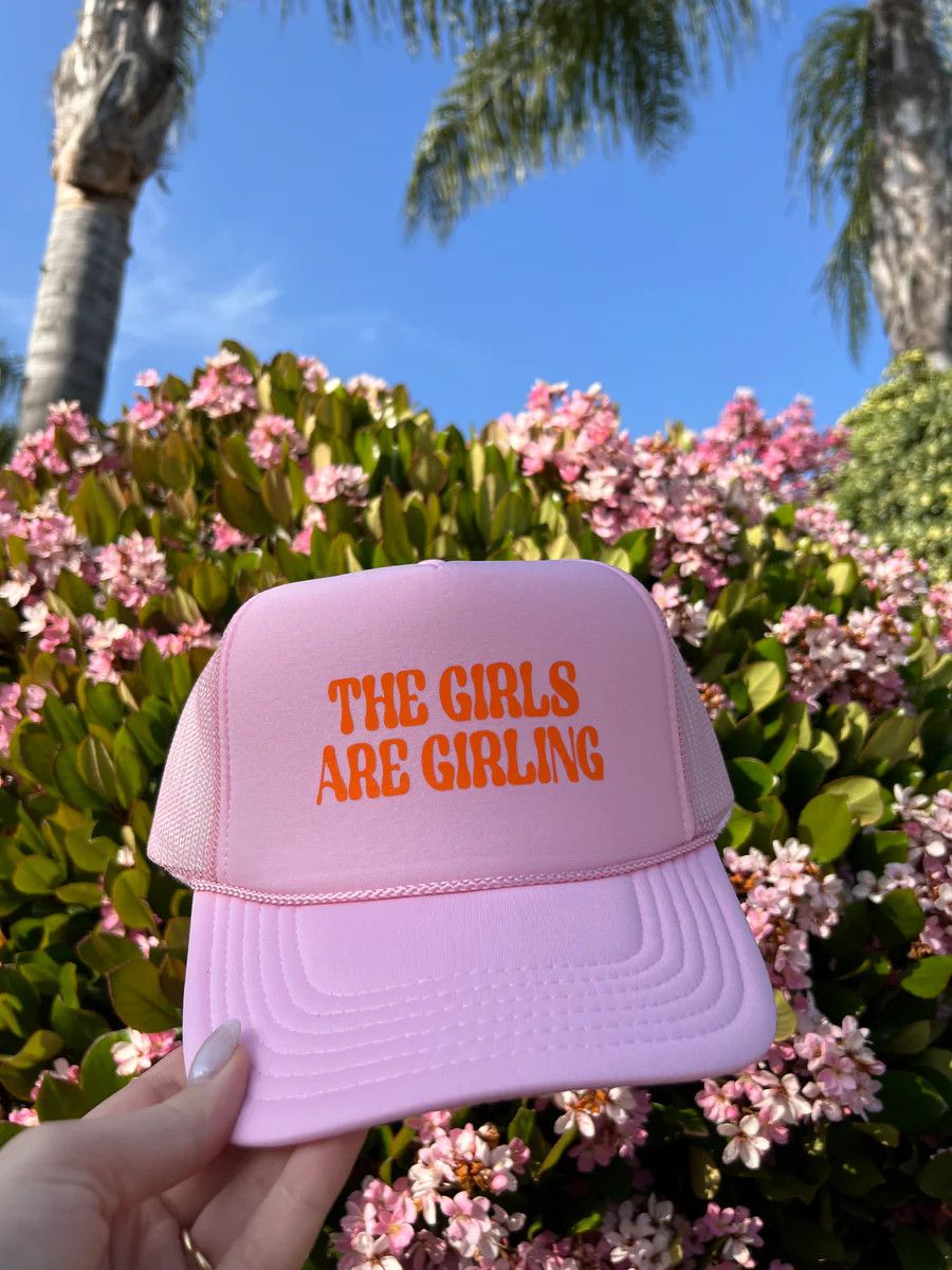 Girls Are Girling Trucker Hat | KenzKustomz