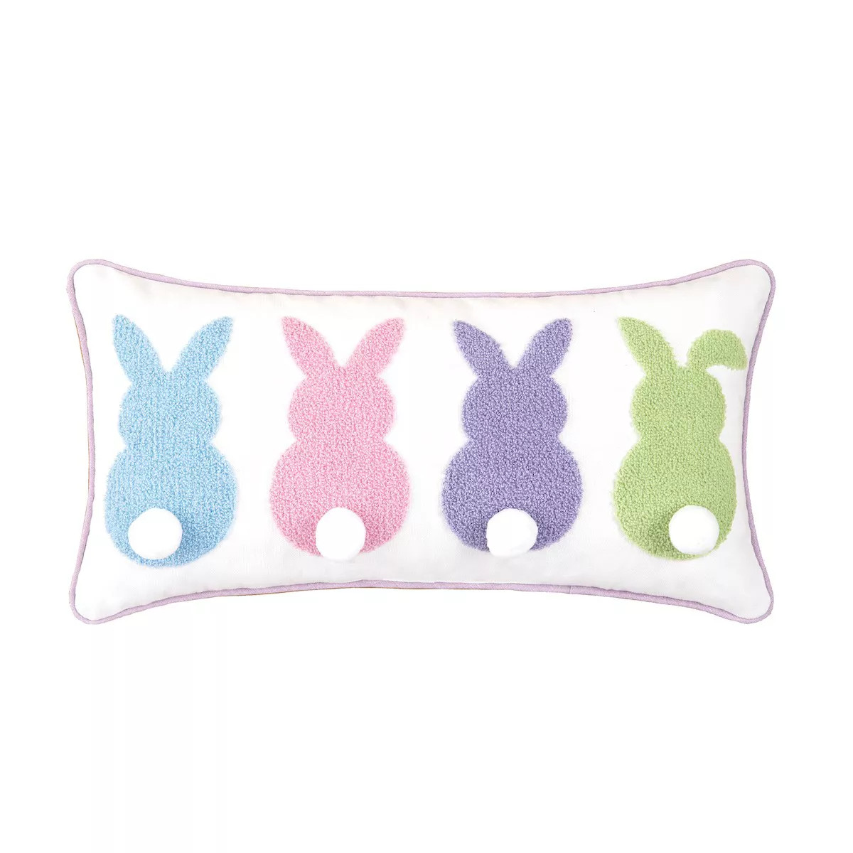 C&F Home 10" x 20" Bunny Bum 3D Easter Spring Throw Pillow | Target