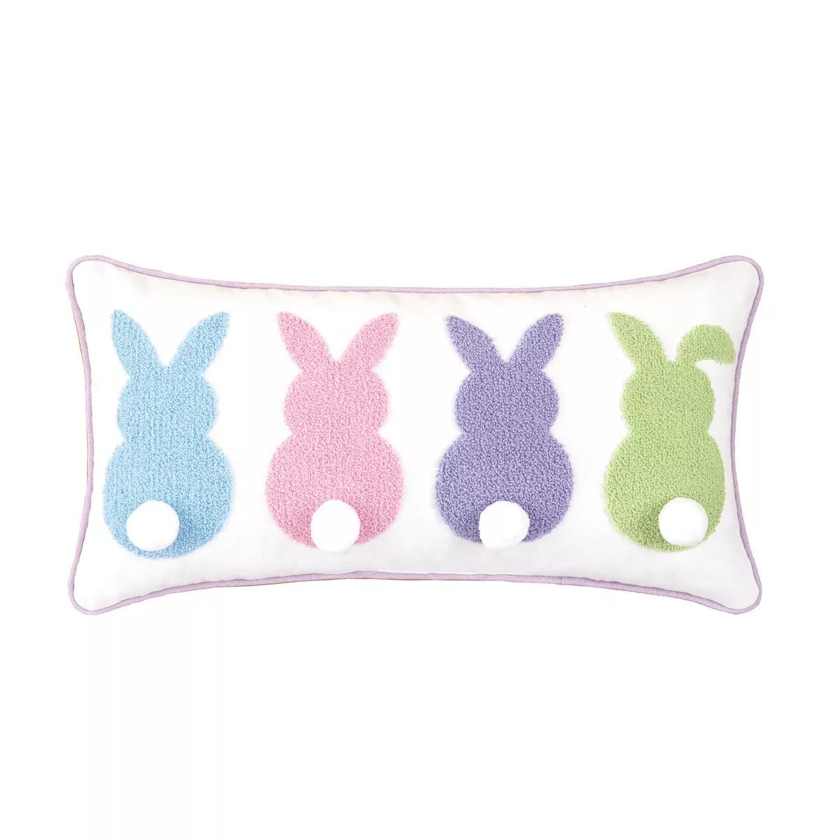 C&F Home 10" x 20" Bunny Bum 3D Easter Spring Throw Pillow | Target