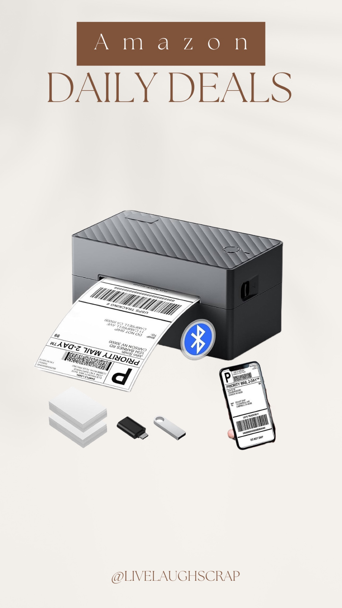 PEDOOLO Label Printer, Bluetooth … curated on LTK