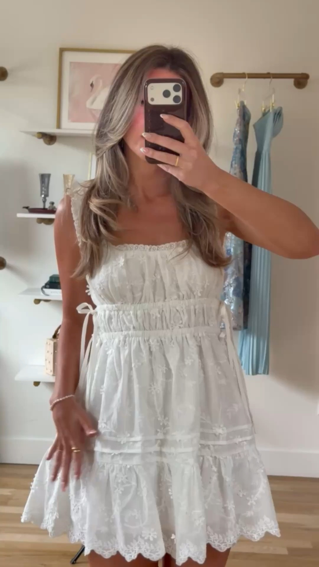 white with cinch waist graduation dress, baby shower bridal shower 

Electric picks code: emerson20
divi: emerson15

i did my normal size small 

graduation 
summer events
baby shower 
corset dress
mini dress
floral 
white dress

#LTKParties

#LTKootd #LTKSeasonal