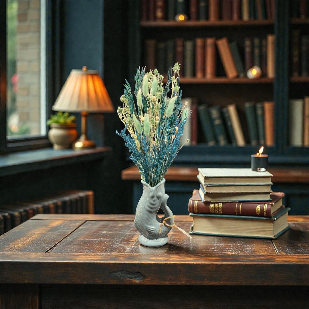 Beautiful vase and dried flowers set full of colour | Etsy (US)