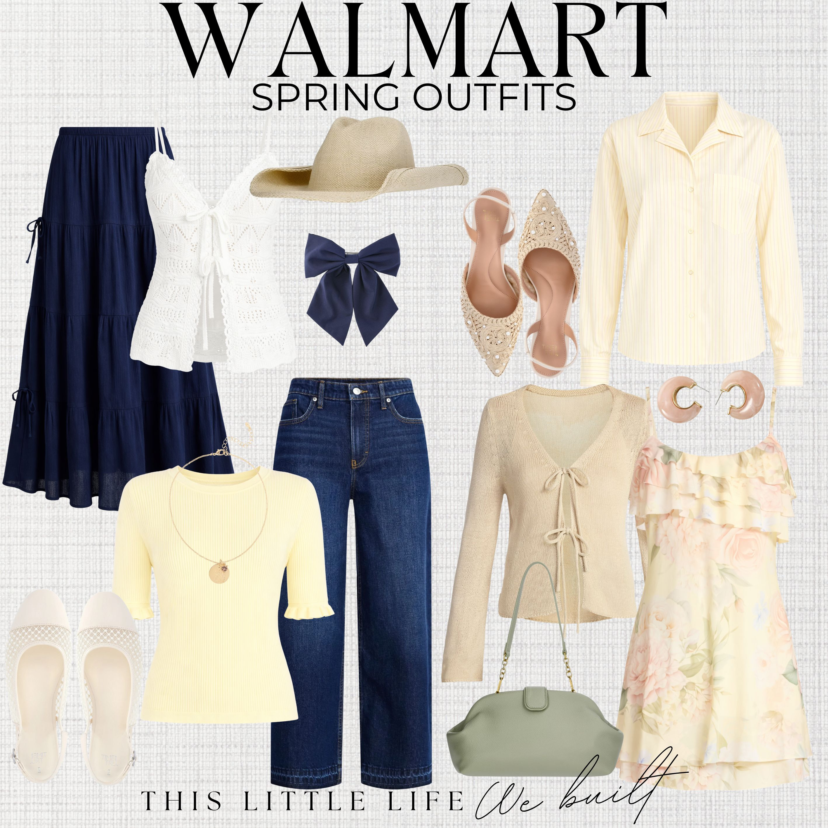 New Spring Outfits from Walmart!
Walmart Fashion / Lightweight Knit Sweaters / Flowy Midi Dresses / Linen Button-Up Shirts / Neutral Blazers / Wide-Leg Pants / Cropped Cardigans / Floral Dresses / Ribbed Tank Tops / Denim Jackets / Soft Pastel Tops / White Jeans / Relaxed Jumpsuits / Ballet Flats / Loafers & Mules / Neutral Sneakers / Strappy Sandals / Woven Handbags / Straw Totes / Crossbody Bags / Layered Gold Jewelry / Delicate Necklaces / Statement Earrings / Silk Hair Scarves / Oversized Sunglasses / Lightweight Spring Jackets
 

 #LTKootd #LTKSeasonal