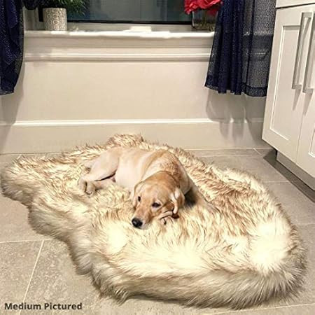 Treat A Dog Puprug Faux Fur Memory Foam Orthopedic Dog Bed, Premium Memory Foam Base, Ultra-Soft Fau | Amazon (US)