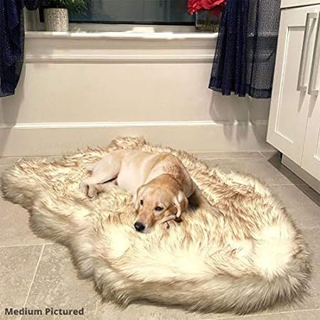 Treat A Dog Puprug Faux Fur Memory Foam Orthopedic Dog Bed, Premium Memory Foam Base, Ultra-Soft Fau | Amazon (US)