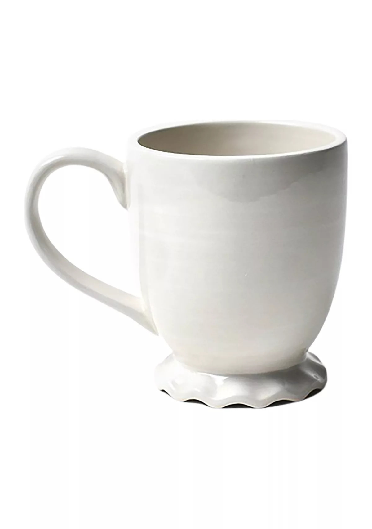 Signature White Ruffle Mug | Belk