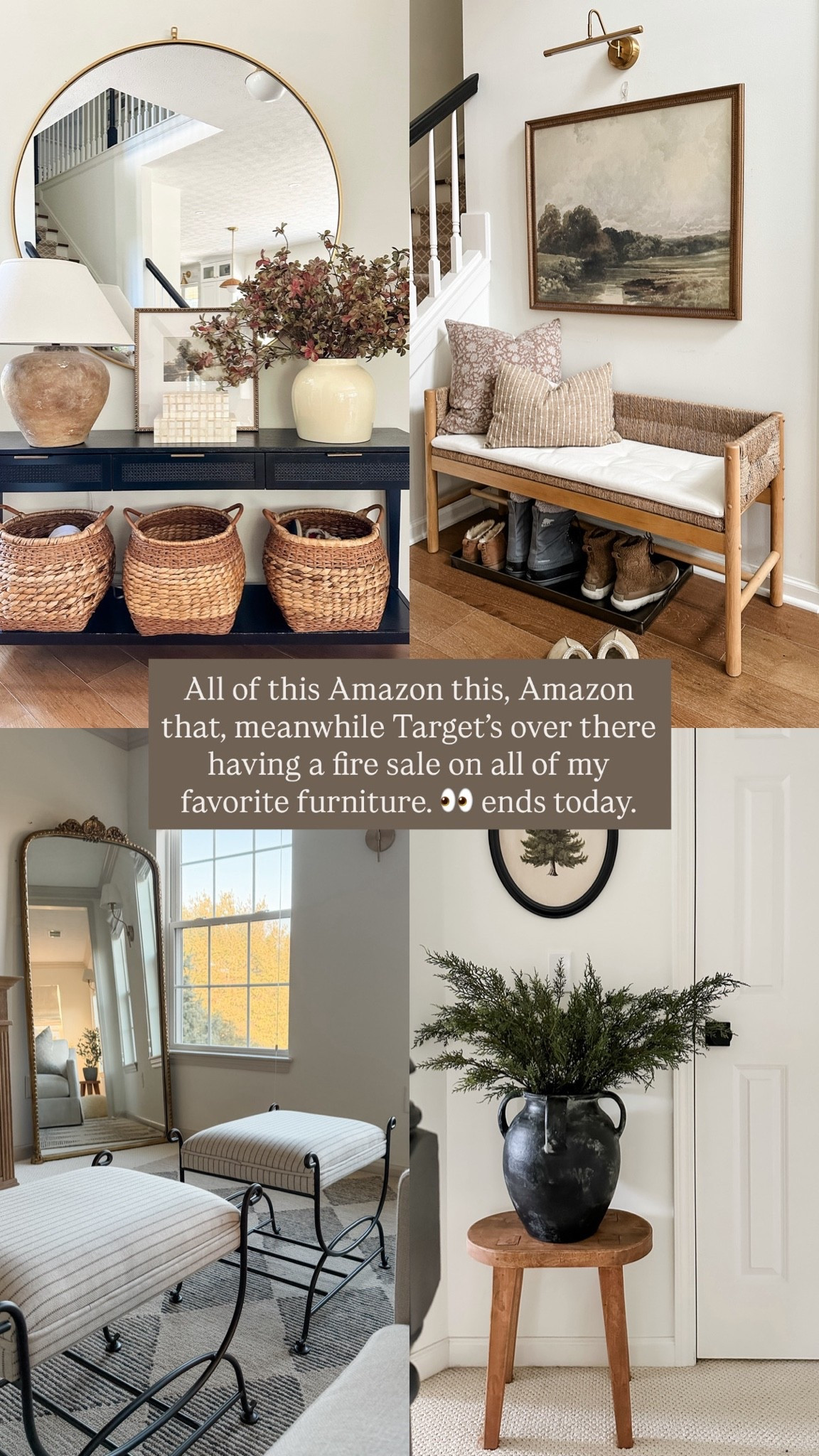 Target sale on just about half the furniture in my house! 😜👀 ends today!