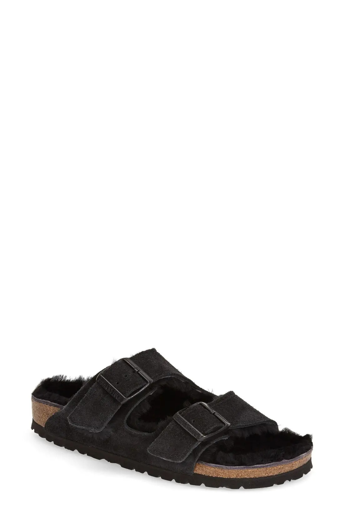 Women's Birkenstock 'Arizona' Genuine Shearling Lined Sandal | Nordstrom