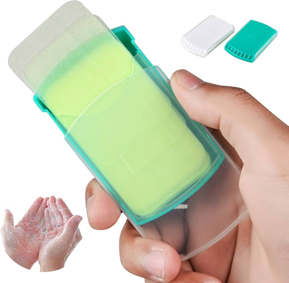 HongYiTime 2 Boxs (100 Sheets) Hand Washing Soap Sheets for Outdoor Travel,Portable Camping Hand ... | Amazon (US)