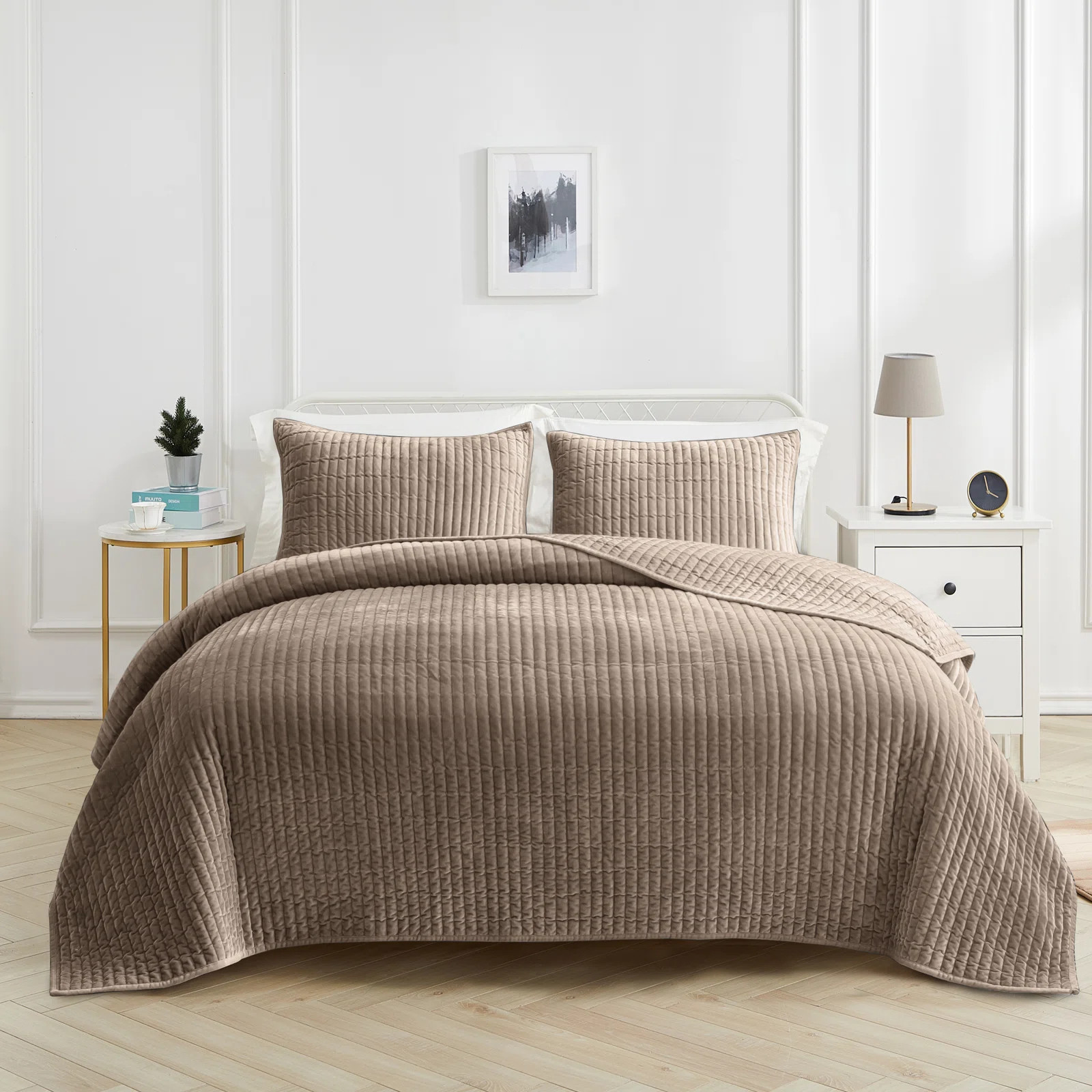 Wonderful Textile Velvet Reversible 3 Piece Quilt Set & Reviews | Wayfair | Wayfair North America