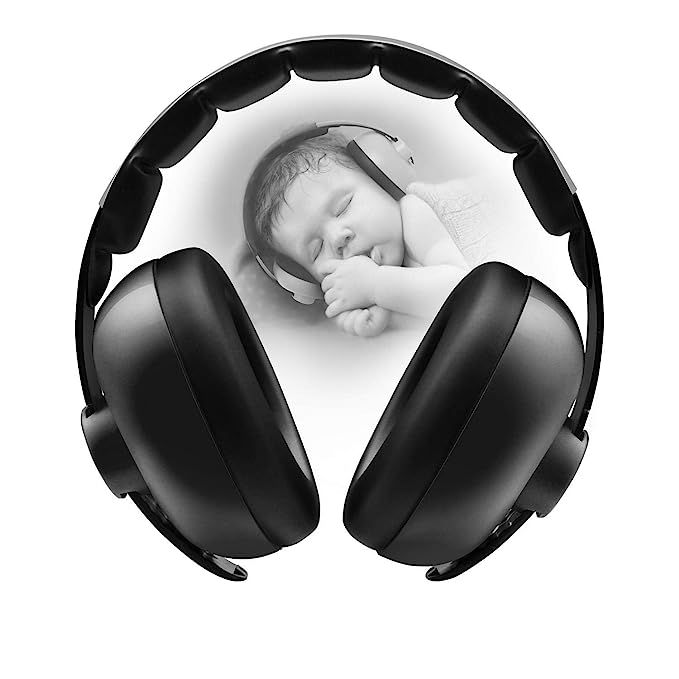 BBTKCARE Baby Headphones Noise Cancelling Headphones for Babies for 3 Months to 2 Years (Black) | Amazon (US)