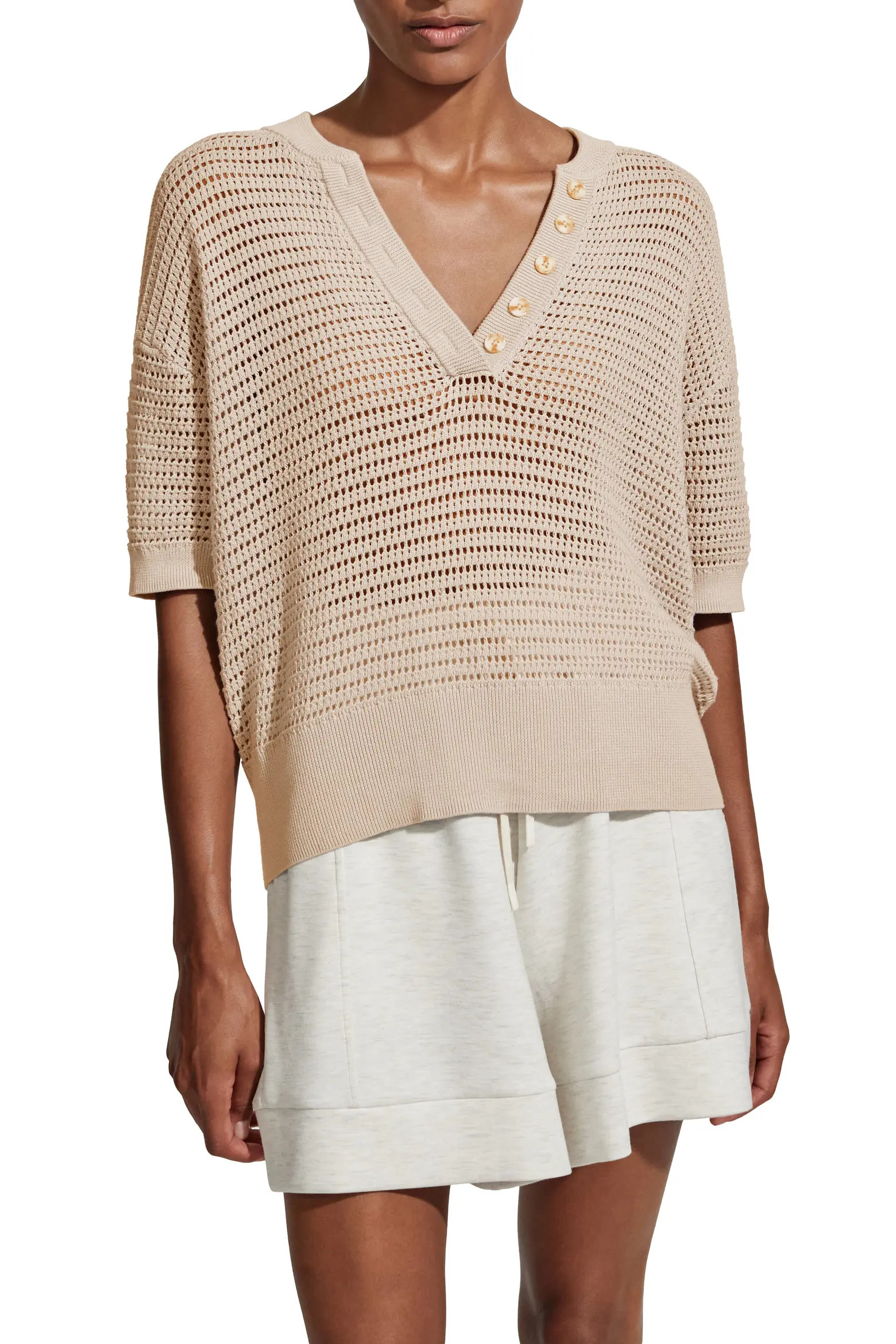 Callie Sheer Knit Cotton Top (Women) | Nordstrom | Nordstrom
