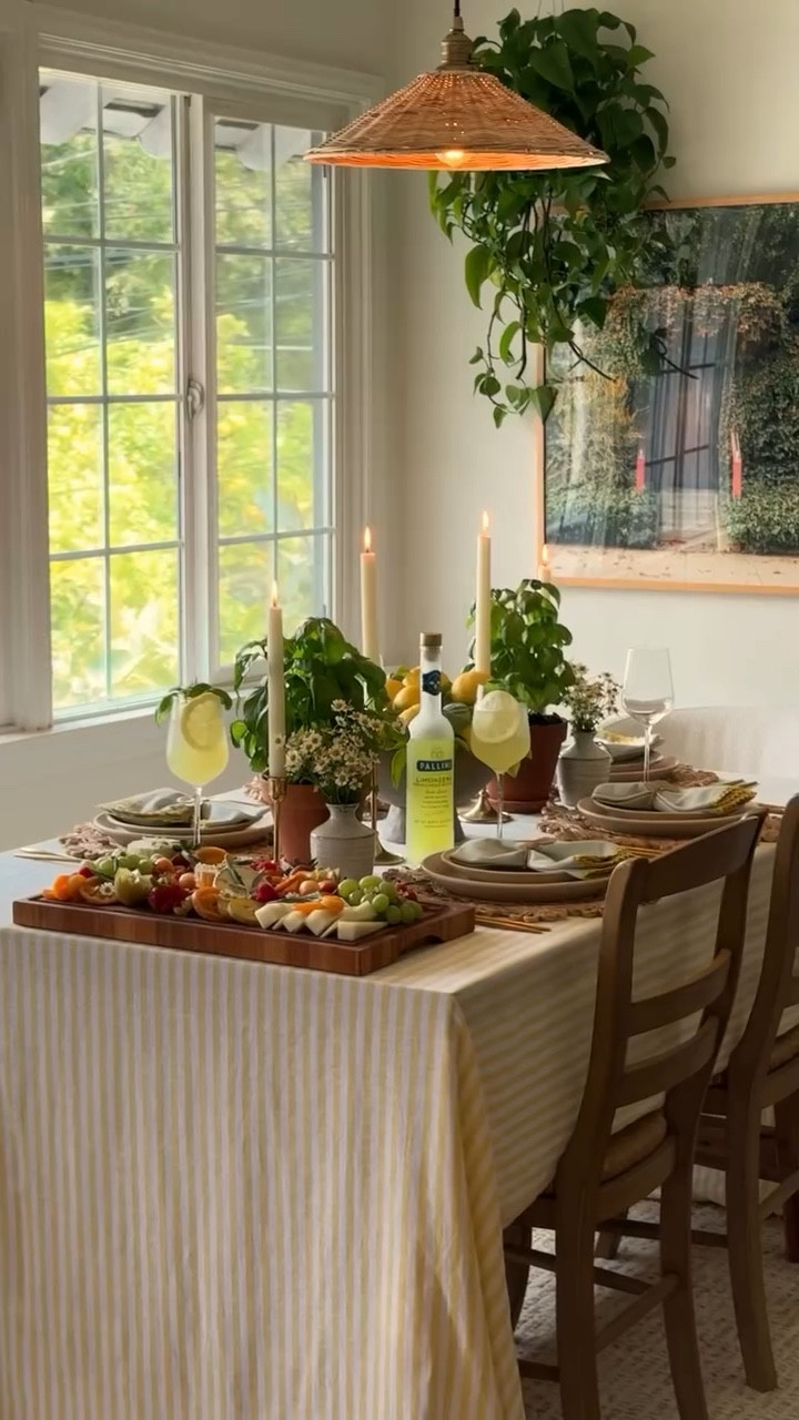 spritz season is here! italian themed tablescape with lemons and limoncello 🍋 #PalliniPartner

#LTKHome #LTKParties #LTKSeasonal