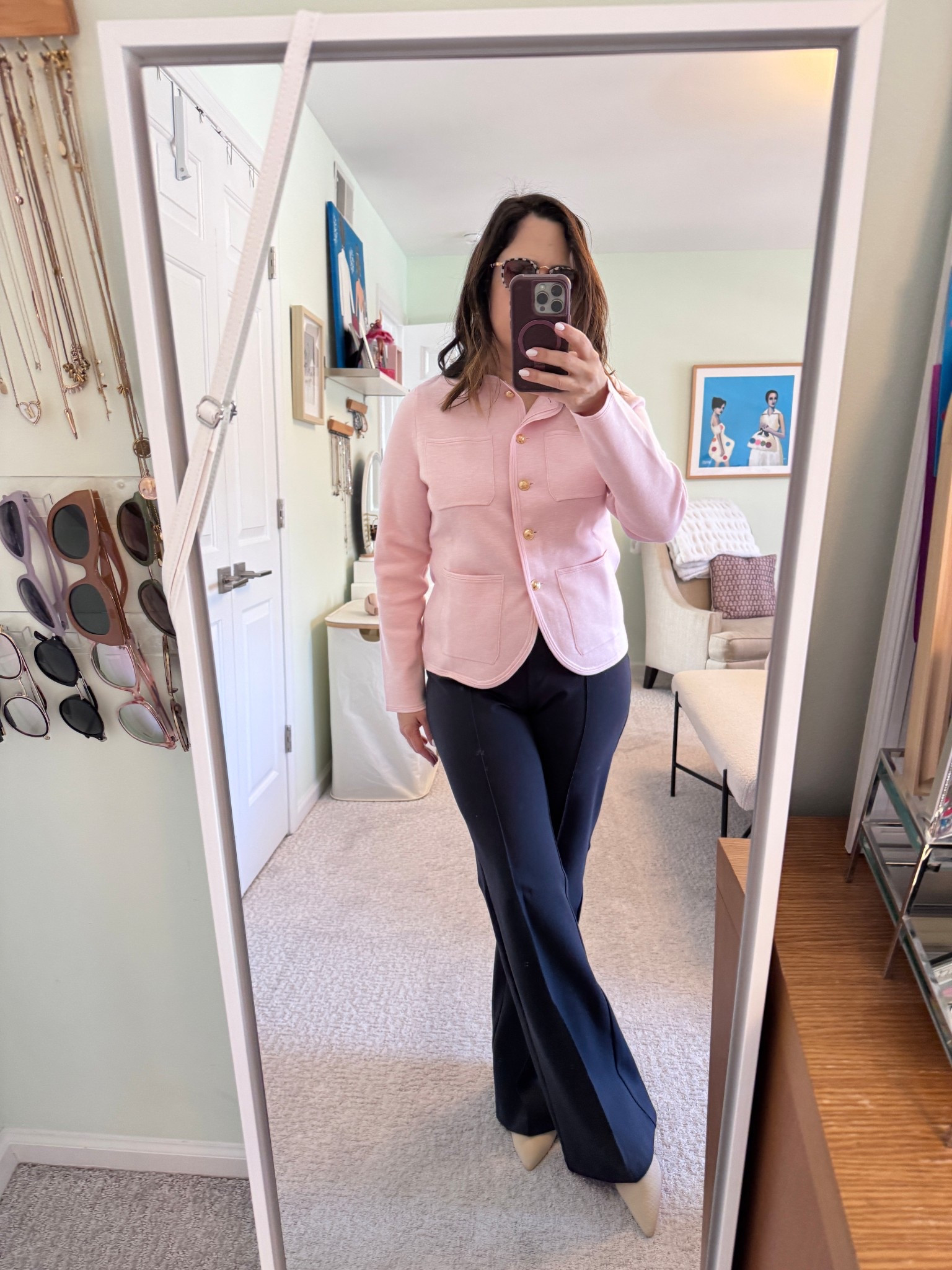 If you love the look of a blazer but not the feel, this comes in 8 colors and is so comfortable.

Sweater blazer size M fitted
Ponte pants size M TTS


#LTKWorkwear #LTKSpringSale #LTKMidsize