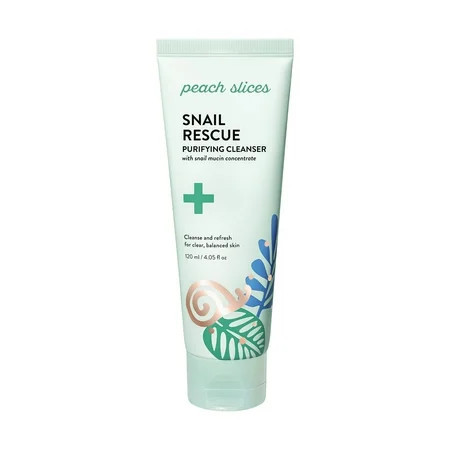 Peach Slices Snail Rescue Skin Purifying Cleanser for Dry and Dull Skin, 4.05 fl oz | Walmart (US)