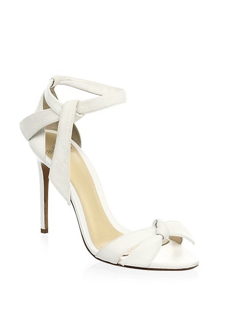 Clarita Bow Leather Sandals | Saks Fifth Avenue