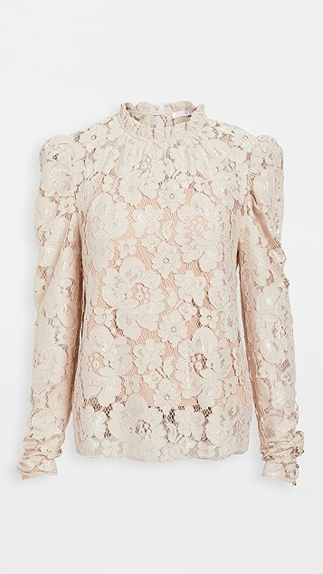 Emma Puff Sleeve Lace Top | Shopbop